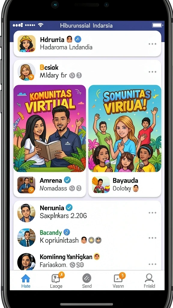 Screenshot aplikasi menunjukkan antarmuka yang menarik.