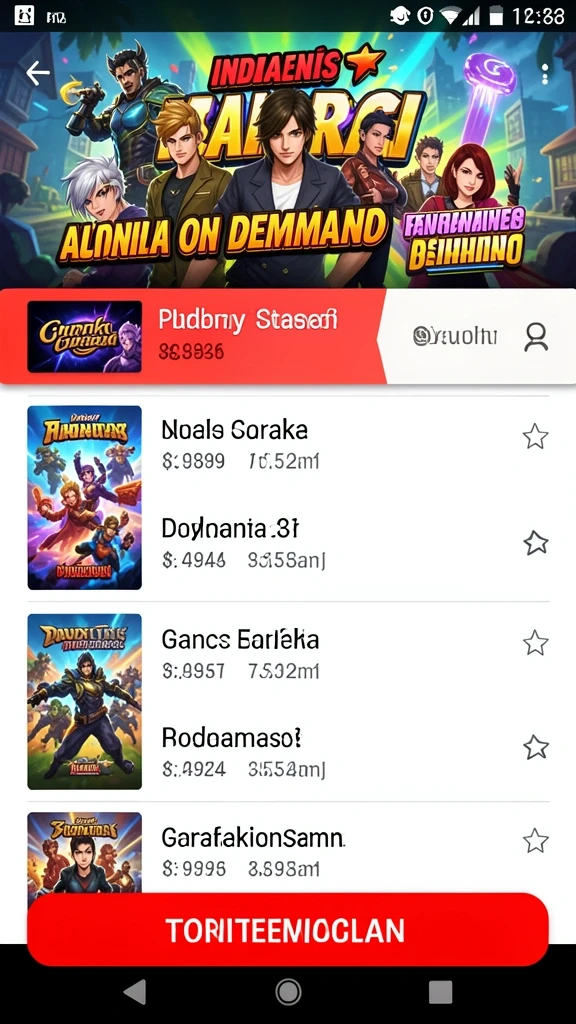 Tampilan utama aplikasi CALO288 yang menawan.