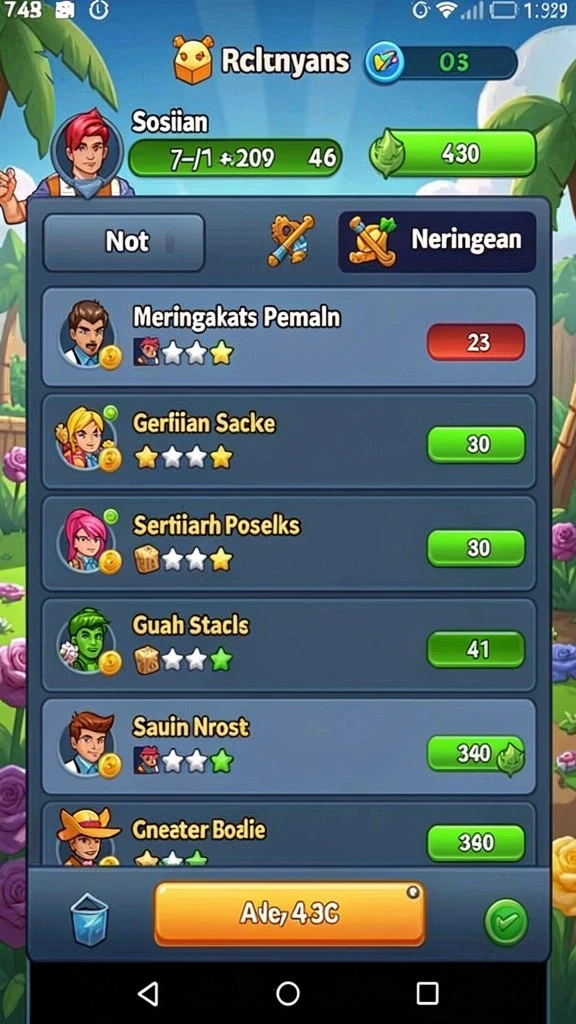 Fitur sosial yang memungkinkan interaksi antar pemain.