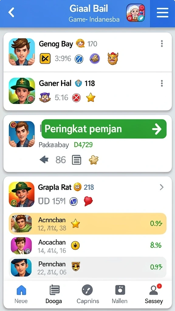 Tampilan awal aplikasi DORA77 yang menarik.