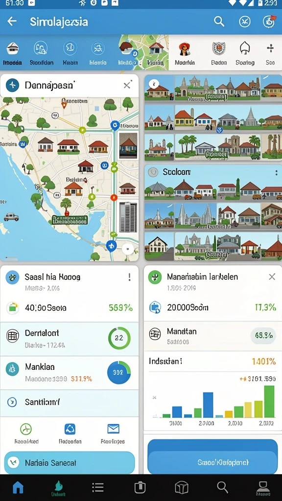 Screenshot tampilan awal aplikasi GASWIN yang menarik.
