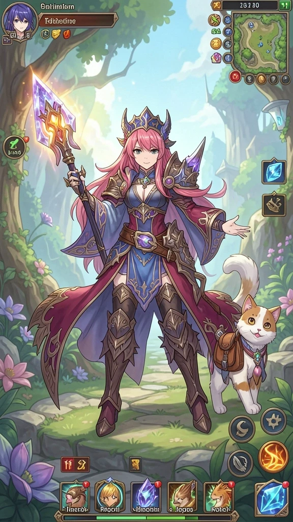 Screenshot menunjukkan pemandangan menakjubkan dari dunia game.