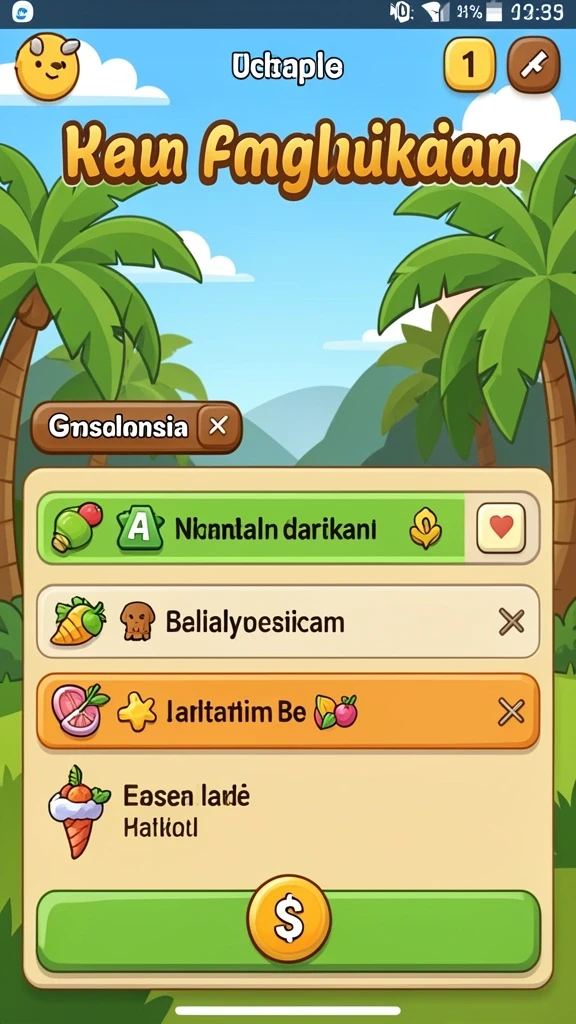 Pilihan permainan yang beragam dan seru.