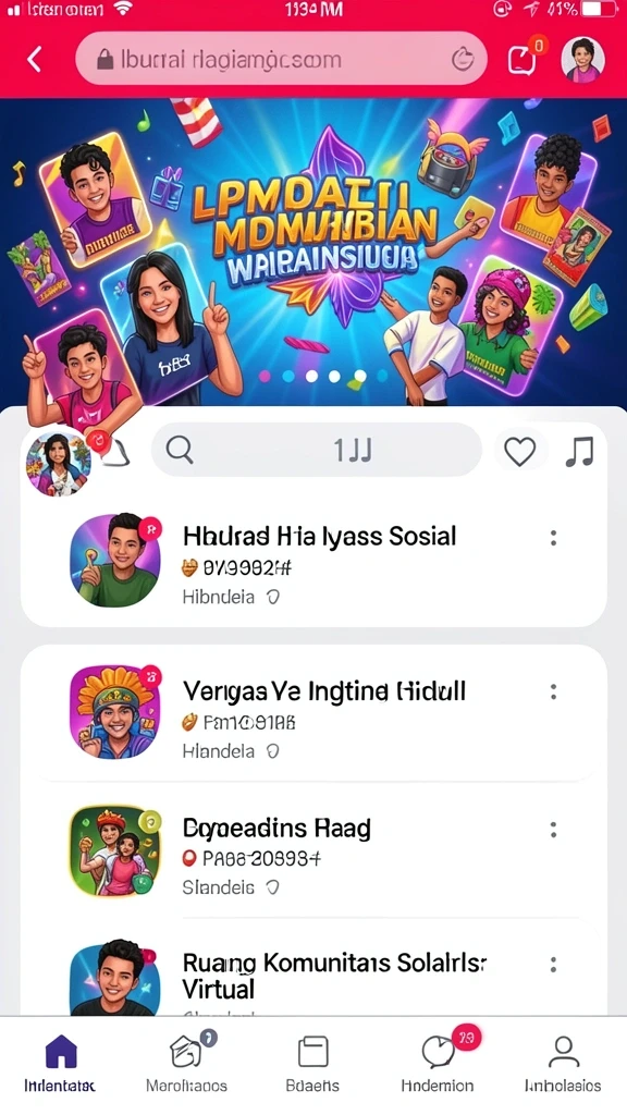 Tampilan antarmuka yang menarik dan user-friendly.