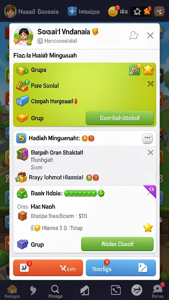Beragam permainan seru siap untuk dimainkan.
