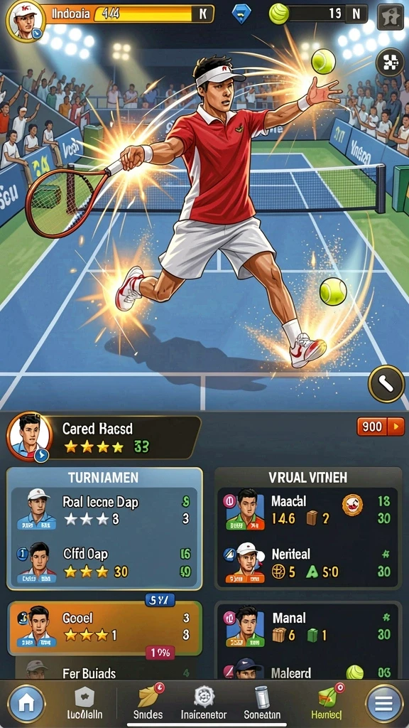 Screenshot menampilkan sistem reward yang menarik.