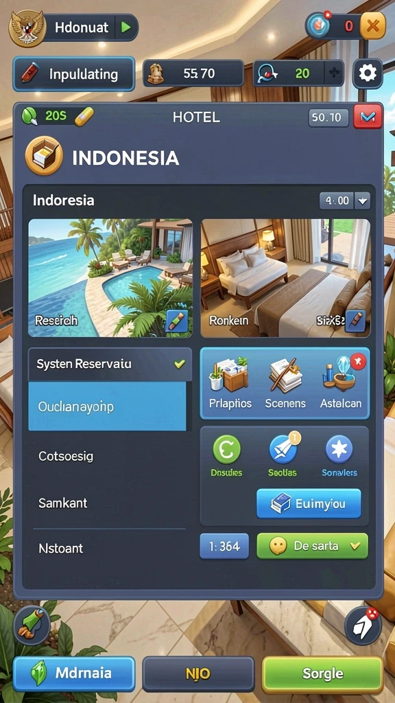 Screenshot menampilkan upgrade senjata yang tersedia dalam game.