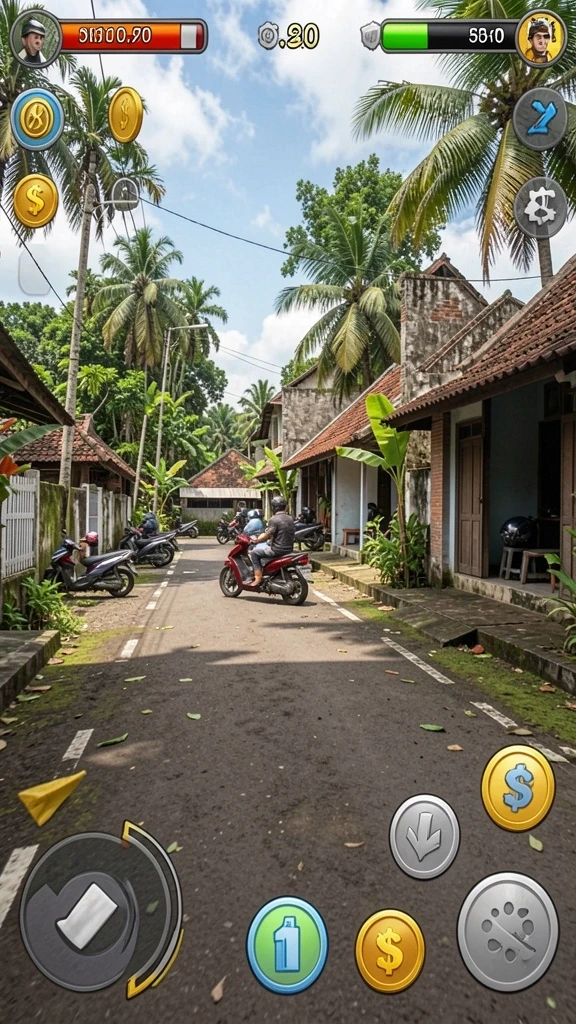 Mode multiplayer untuk bertanding melawan teman dan pemain lain.