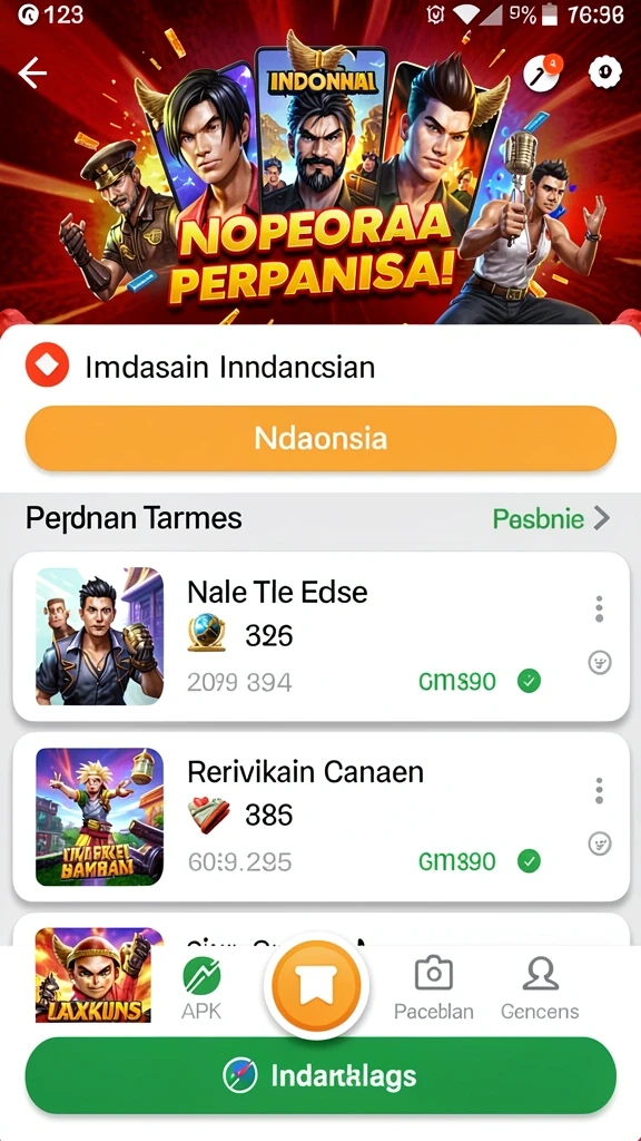 Tampilan antarmuka pengguna yang menarik dan intuitif.