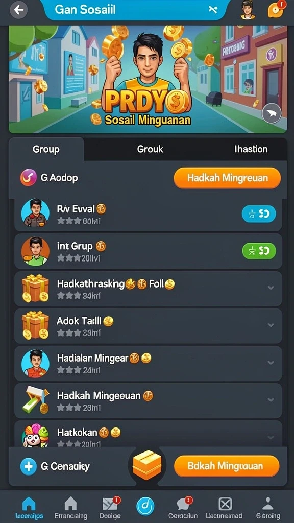 Tampilan antarmuka yang menarik dan intuitif.